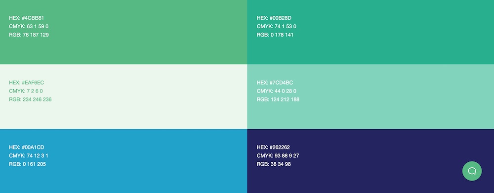 Six-option color palette for Campaign Donut.
