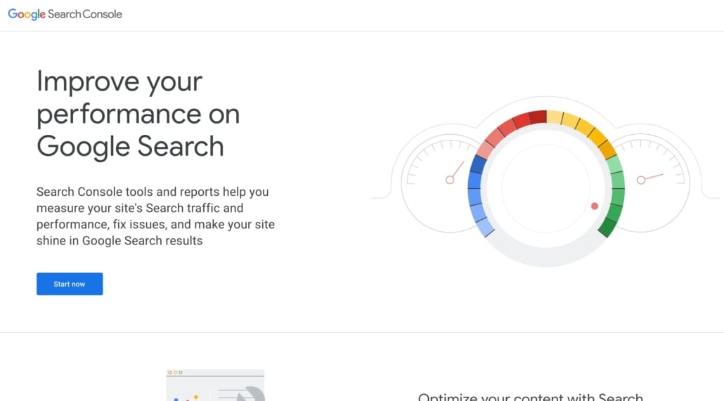 Google Search Console screenshot—improve your performance on Google Search
